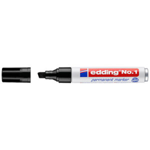 Edding rotulador 1 punta biselada negro