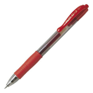 Pilot boligrafo gel g2 retractil rojo e1699520204395