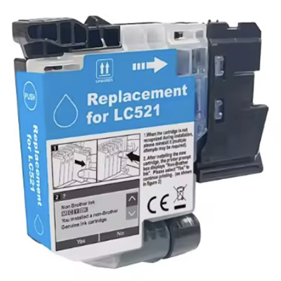 Tinta Compatible Brother Lc521 Cian