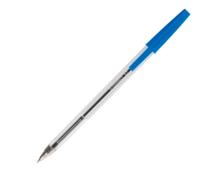 Boligrafo Transparente Q Connect Azul Medio 3