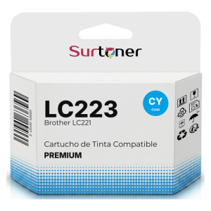 Tinta Compatible Brother LC223/LC221 Cian