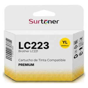 Tinta Compatible Brother LC223/LC221 Amarillo