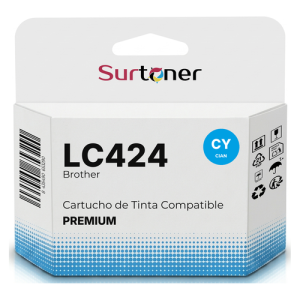 Tinta Compatible Brother LC424 Cian