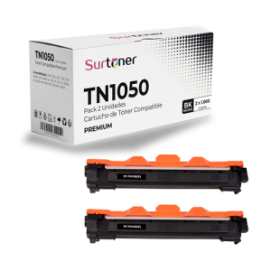 Toner Compatible Brother TN1050 Negro Pack 2
