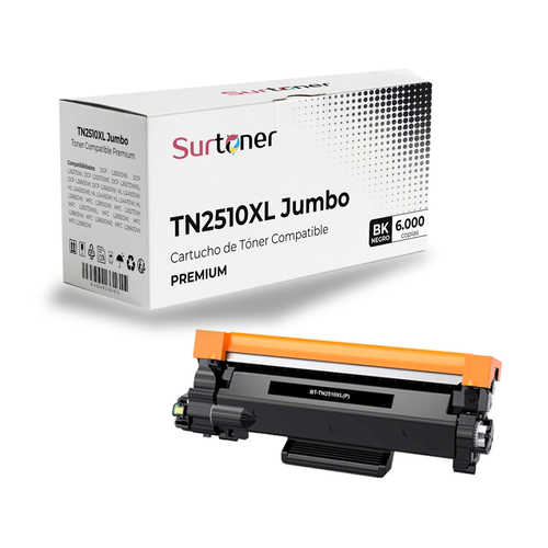 Toner Compatible Brother TN2510XL Jumbo Negro